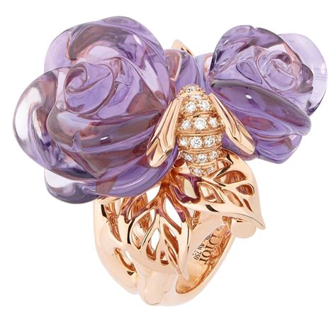 dior amethyst rose ring|Designer Rings for Women .